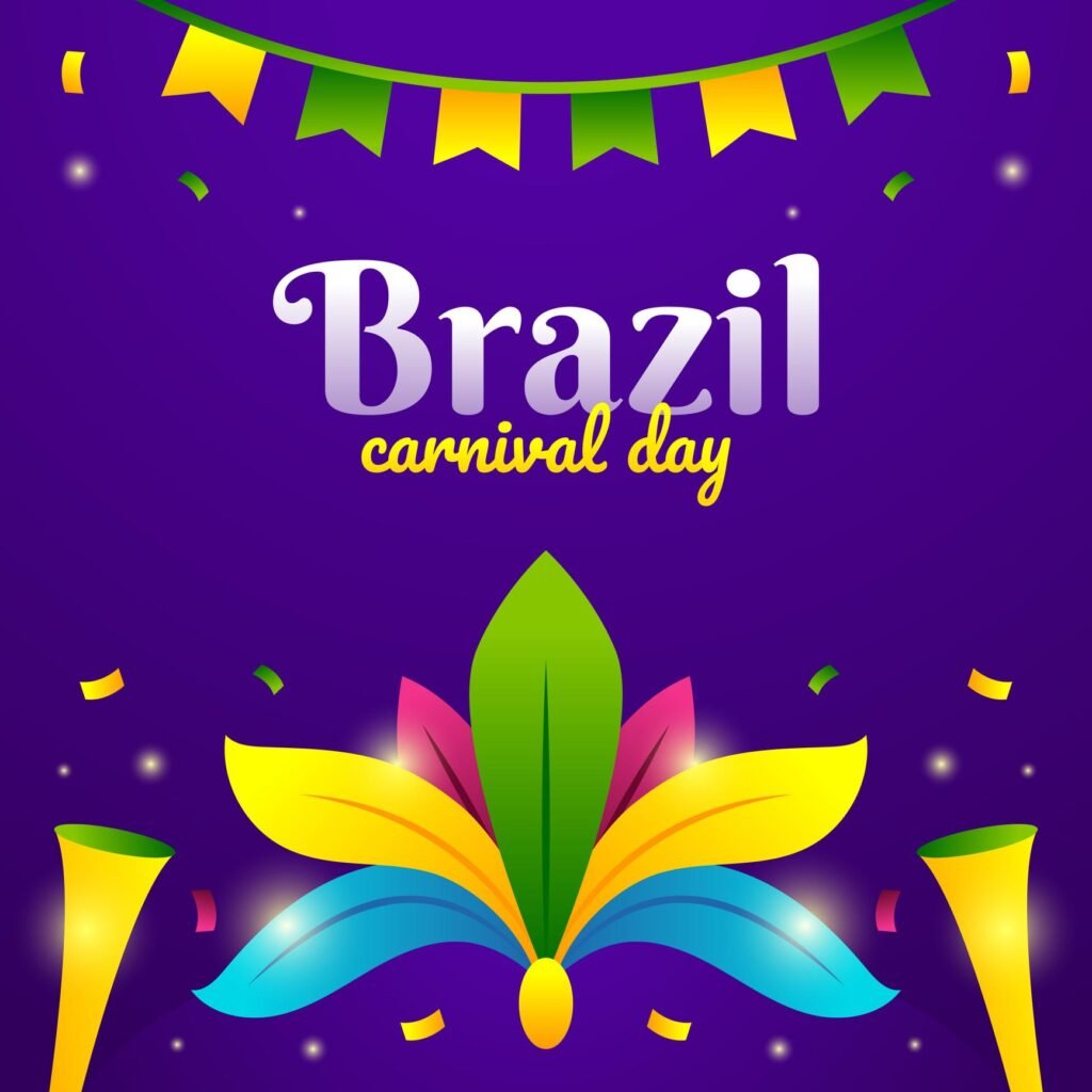 Brazil Carnival Wishes 2026 colorful parade celebration image