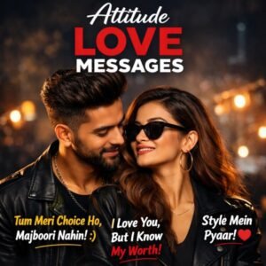 Attitude Love Messages stylish bold romantic quotes image