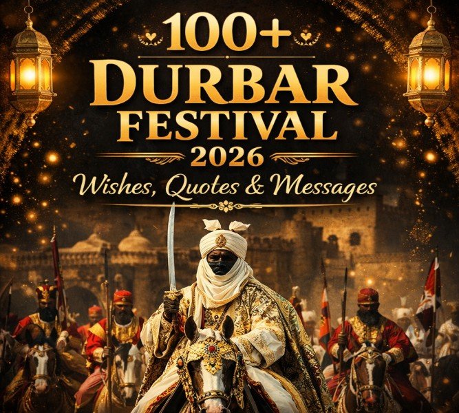 Durbar Festival 2026 wishes image with royal horse parade and traditional attire